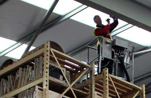 LED light installation