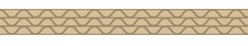Triple wall corrugated cardboard