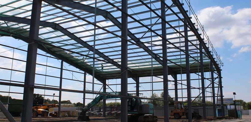 Construction of the new warehouse
