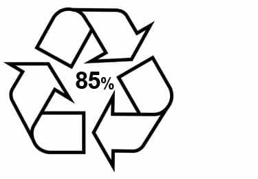 mobius-loop-with-percentage-recycling-symbol Mobius loop with percentage symbol