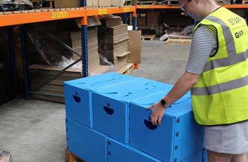 Reusable packaging setup guide