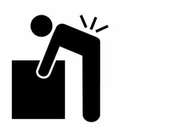 Caution lifting (heavy) symbol