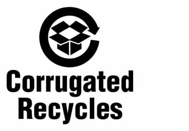 Corrugated recycles logos