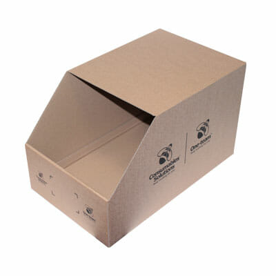 Cardboard picking bins