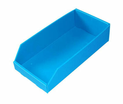 Correx shelf bins