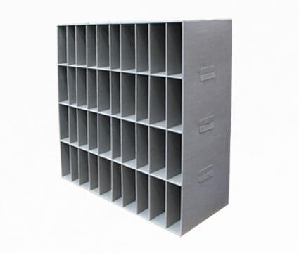 Plastic pigeon holes