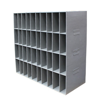 Plastic pigeon holes