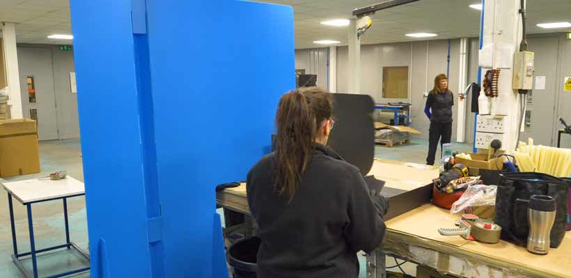 Staff safety screens