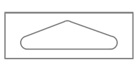 Delta hanging tab