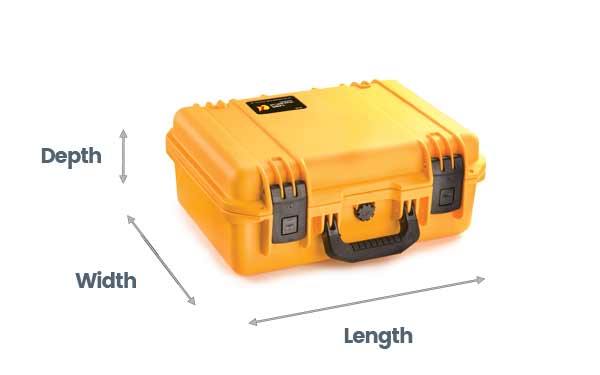 Peli Storm case size guide