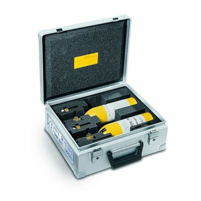 A Zarges K410 case with custom foam inserts