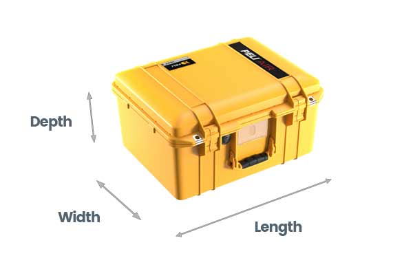 Peli Air size guide Peli Air size guide