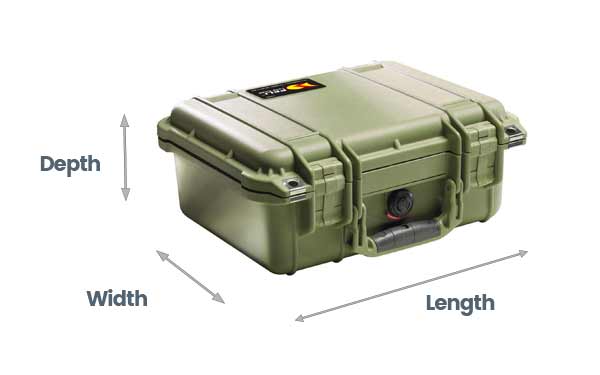 Peli Protector Case Size Guide