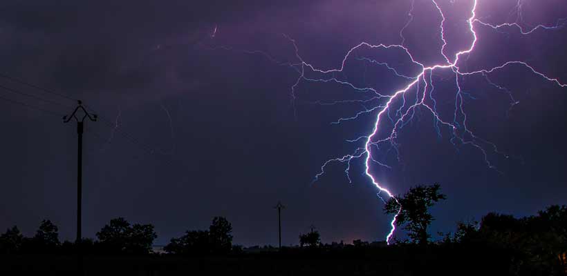 A lightning bolt