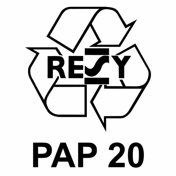 RESY RESY symbol with PAP 20 text