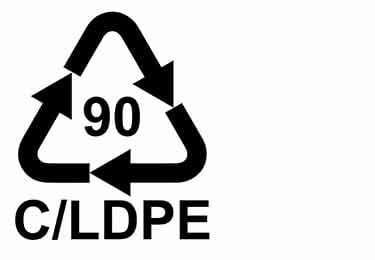 90-CLDPE symbol 90-CLDPE symbol