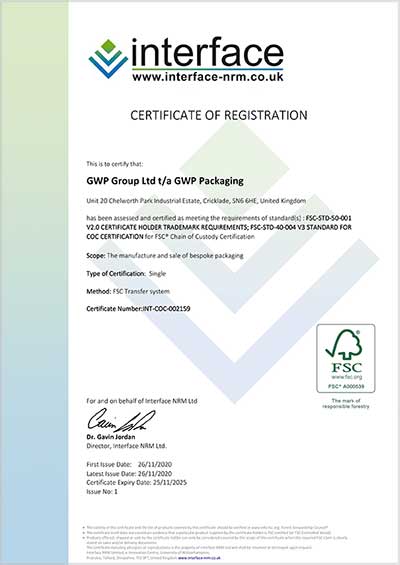 GWP FSC certification