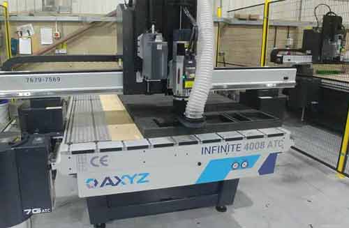 CNC router A CNC router in a foam conversion factory