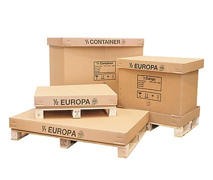 Cardboard pallet boxes