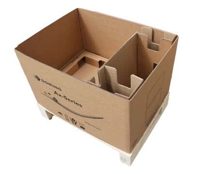 Pallet box with fittings