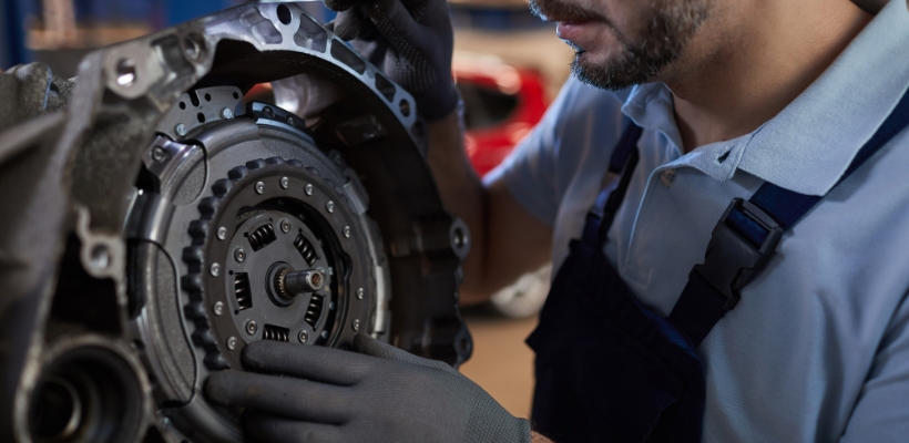 A service repair with a new product being installed by someone