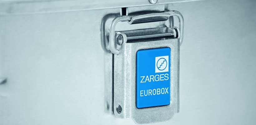 A Zarges Eurobox catch