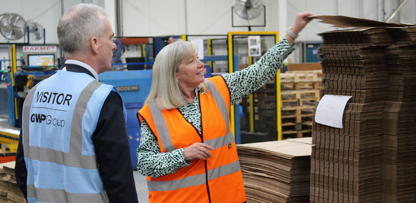 GWP Group Managing Director Ruth Cook with Bank of England Deputy Governor Dr Ben Broadbent. GWP Group Managing Director Ruth Cook with Bank of England Deputy Governor Dr Ben Broadbent.