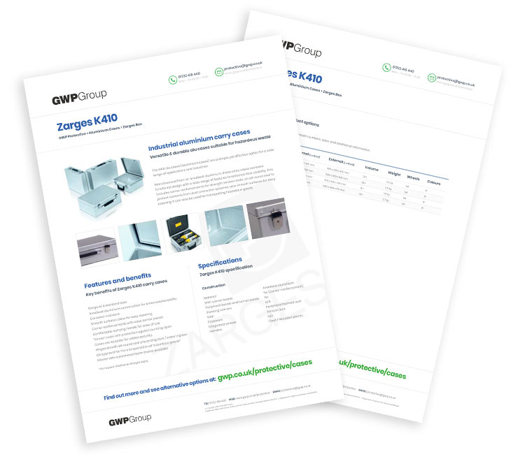 Zarges K410 datasheet.