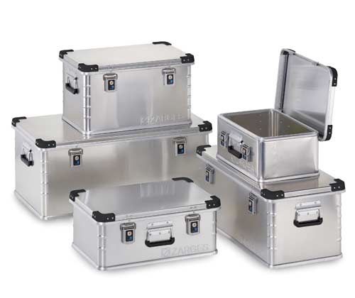 Zarges aluminium boxes.