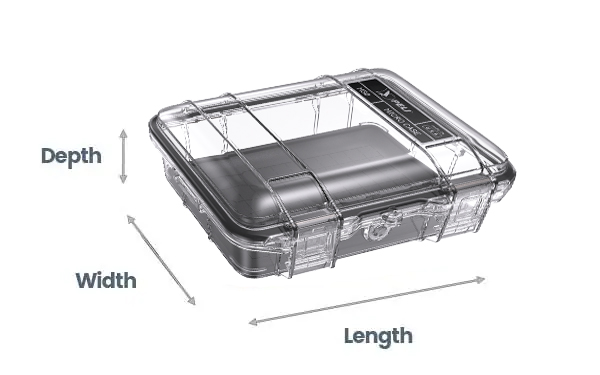 Peli Micro case size guide