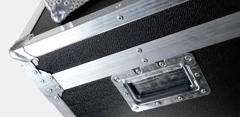 A custom manufactured flight case