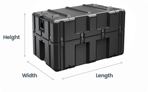 Peli Single Lid case sizes
