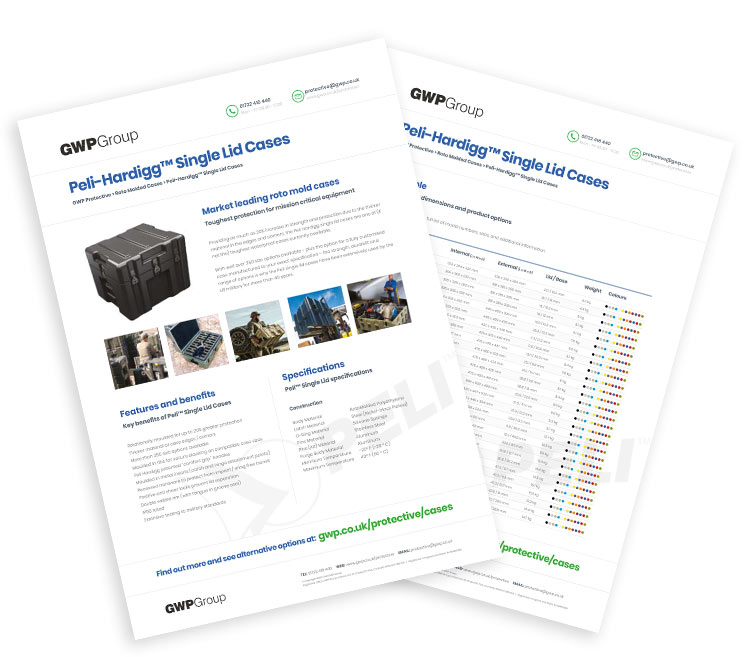 Peli hardigg single lid case datasheet Peli hardigg single lid case datasheet
