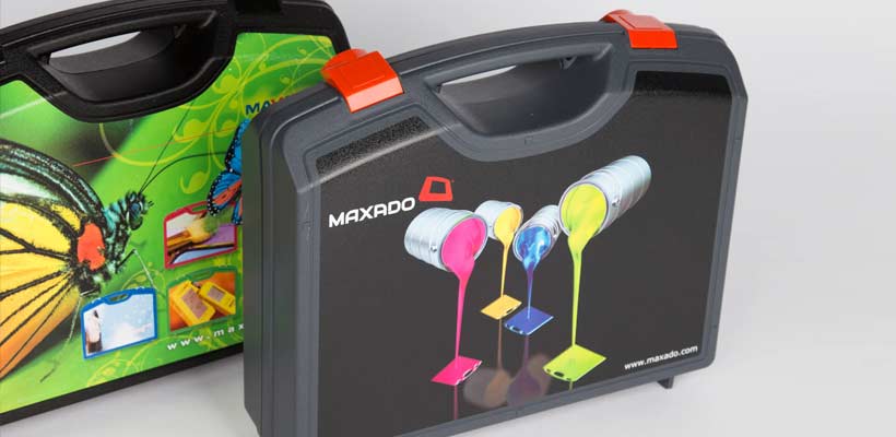 Cases with in-mould labelling graphics.